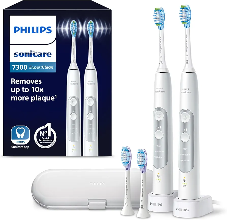 Cepillo de dientes eléctrico sónico Philips Sonicare ExpertClean 7300 con aplicación (modelo HX9611/19)