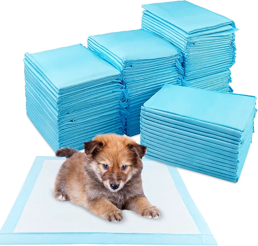 Tekenewbse 100 Unidades Empapadores Perros 33 × 45 cm, Almohadillas Perro para Puppy Pads en Casa WC Perros Alfombrillas Higiénica Desechables para Mascotas, Superficie de Secado Rápido, Transpirables