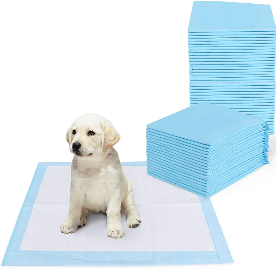 PetInn 50 Unidades Almohadillas de Entrenamiento Perros Súper Absorbentes, Empapadores Desechables para Perros a Prueba de Fugas, Paños de Adiestramiento Multicapa, 45x60 cm