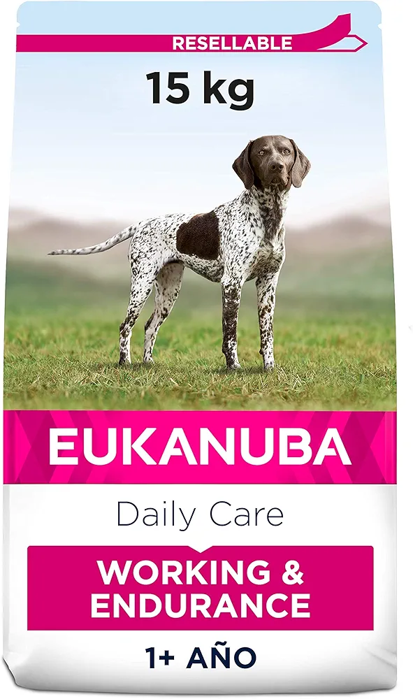 EUKANUBA Daily Care Alimento seco para perros de trabajo con altas necesidades nutricionales y energéticas (perros de trabajo, perras preñadas y lactantes), 15 kg