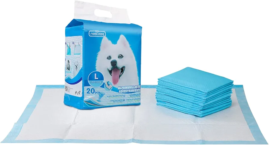 Nobleza - Empapadores Perros Alfombrilla higiénica de Entrenamiento para Perros. Ultraabsorbente 90cm*60cm, 40 Piezas