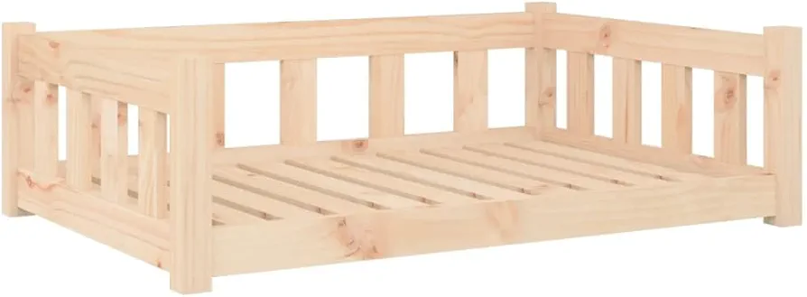 vidaXL Cama para Perros Madera Maciza de Pino 95,5x65,5x28 cm