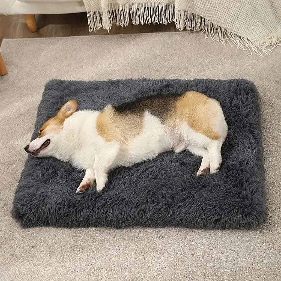 Genérico Cama de Felpa para Mascotas, Cama de Felpa para Perros y Gatos. (Marrón, S 80 * 60CM)