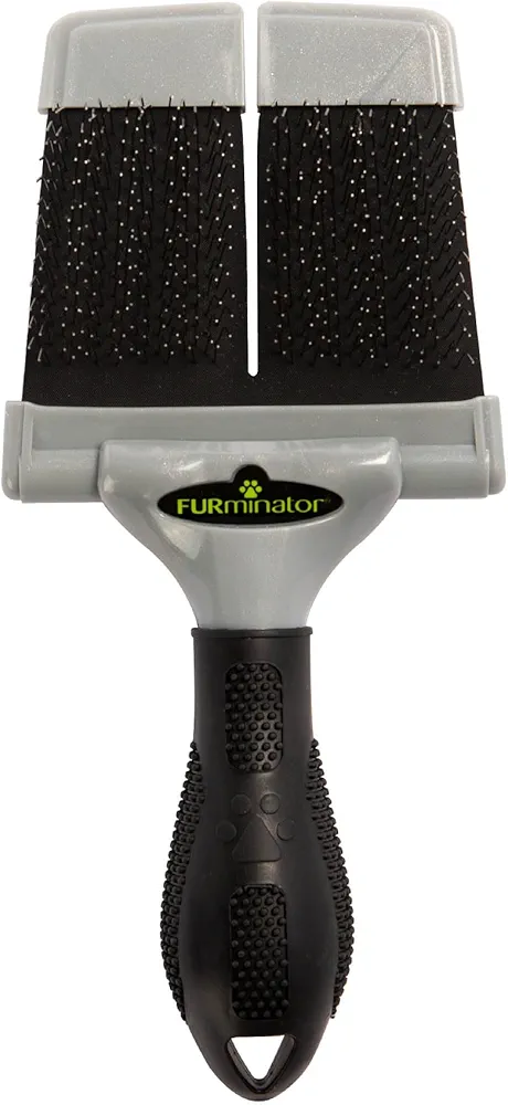 FURminator Slicker Brush Carda Grande/Dura para separar y desenredar el pelo de los perros y gatos