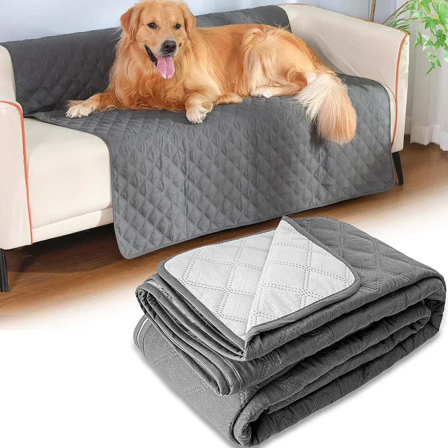 HezzLuv Funda de Sofá Impermeable para Cama de Perro Manta para Mascotas, Manta para Perros Y Alfombrilla para Gatos para Sofá Y Cama, Ideal para Perros Grandes/Pequeños, 203x152cm