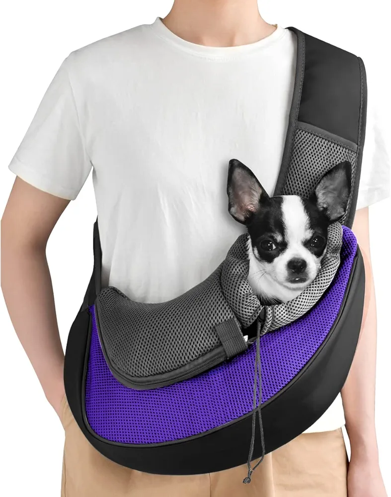 Mochila de Transporte Flexible Suave y Transpirable de Viaje para Animales de compañía Gato Perro