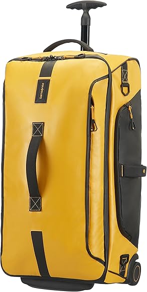 Samsonite Paradiver Light Con Ruote, Bolsa de Viaje con Ruedas para Unisex, Amarillo (Yellow), M (67cm-74.5L)