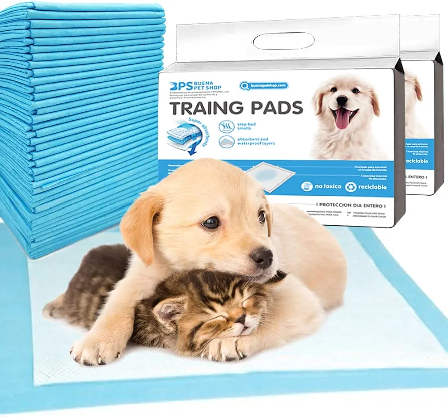 BPS 40Pcs Empapadores Perro de Entrenamiento 56 x 56 cm para Perros Gatos Alfombrilla Toallita Higiénica BPS-2193*01