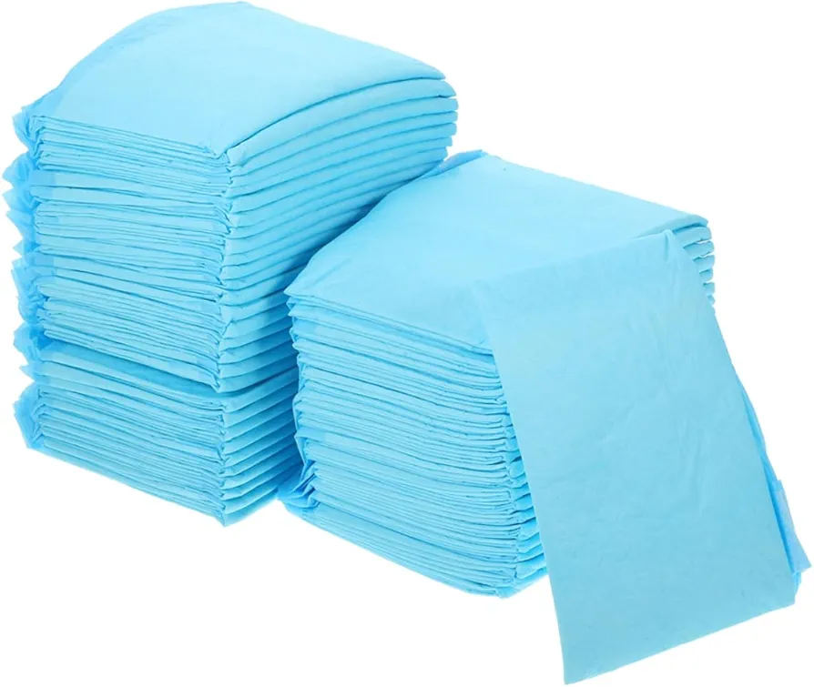 POPETPOP 100 Piezas Cambiador Desechable Almohadillas para Cachorros Perro Cachorro Pañal Alfombrilla para Orina De Mascotas Almohadillas para Mascotas Sky-Blue Tela No Tejida