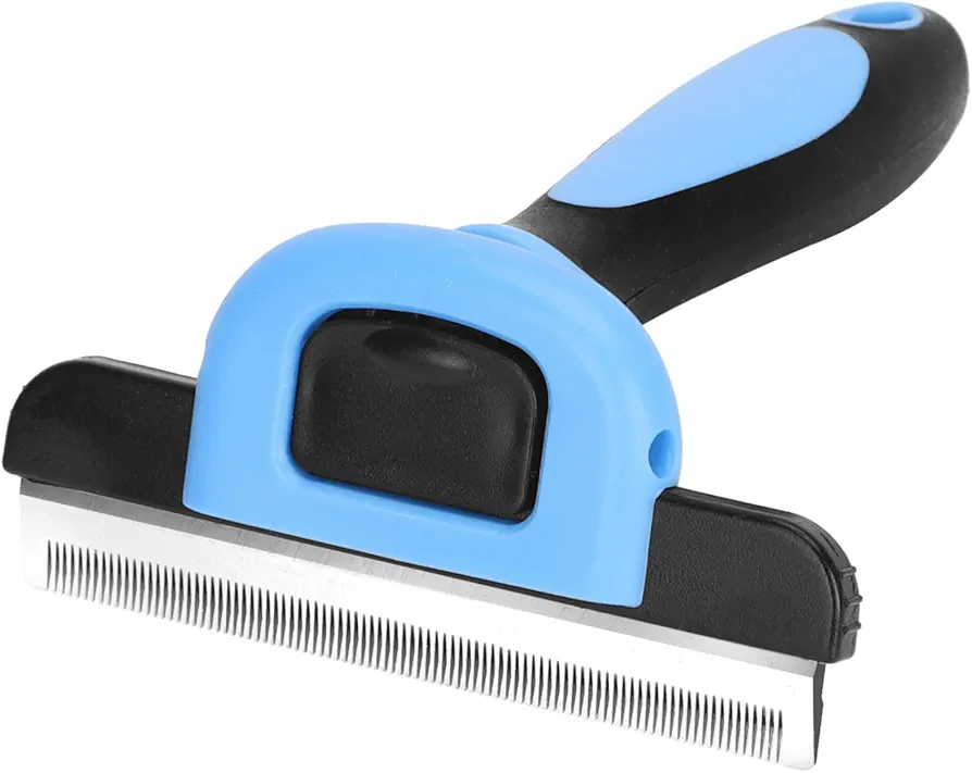 Nobleza Herramienta premium para el deShedding del subpelo con dientes flexibles de acero inoxidable para gatos de talla grande de pelo largo, reduce el desprendimiento del pelo en un 95%