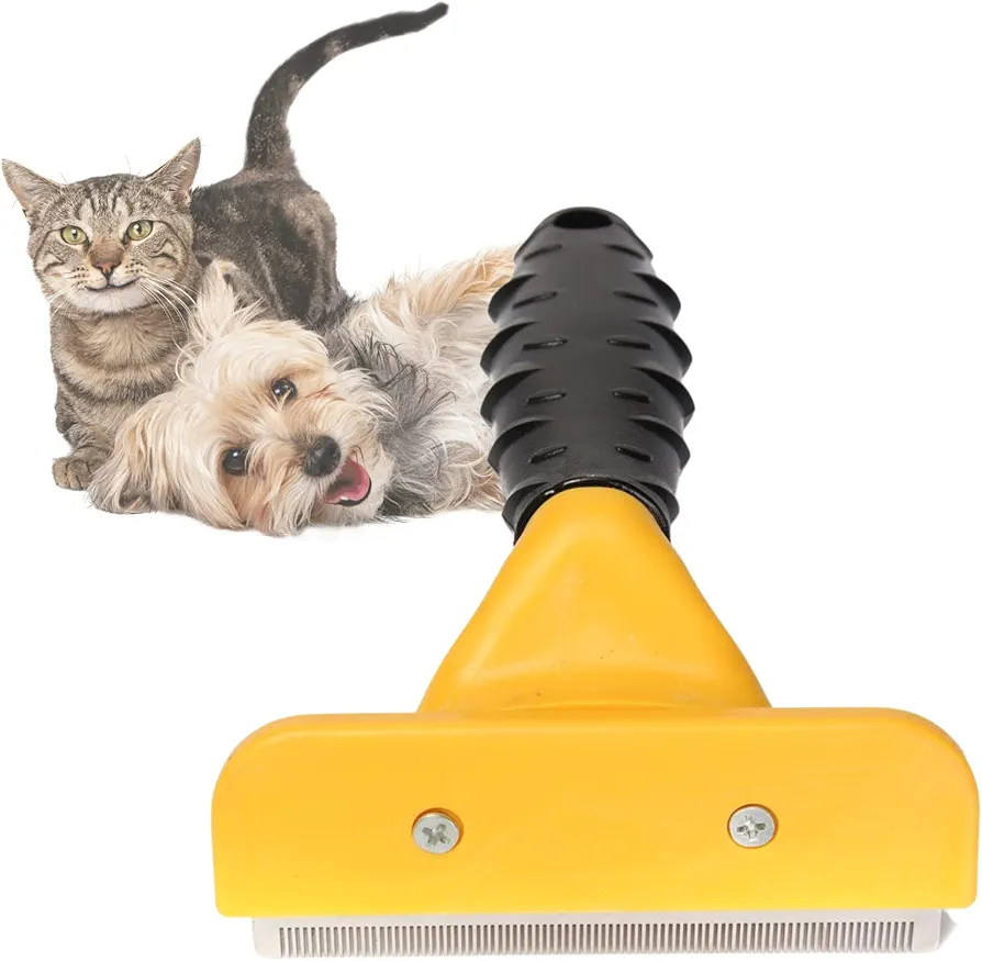 Cepillo Para Perros - Cepillo Para Gatos - Tamaño 10 Cm de Cuchilla - Cepillo Perro Cortanudos Elimina Pelo Muerto Cepillo Perro Pelo Largo Y Corto, Accesorios Perros Cepillo Gato, Peine Para Gatos