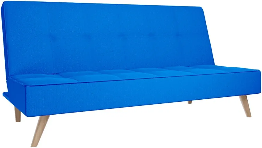 amuéblate online Sofá Cama de 3 Plazas Modelo Pocket, Diseño Moderno, Práctico y Funcional, Madera, Azul, 188cm (Largo) x 88cm (Fondo) x 88cm (Alto)