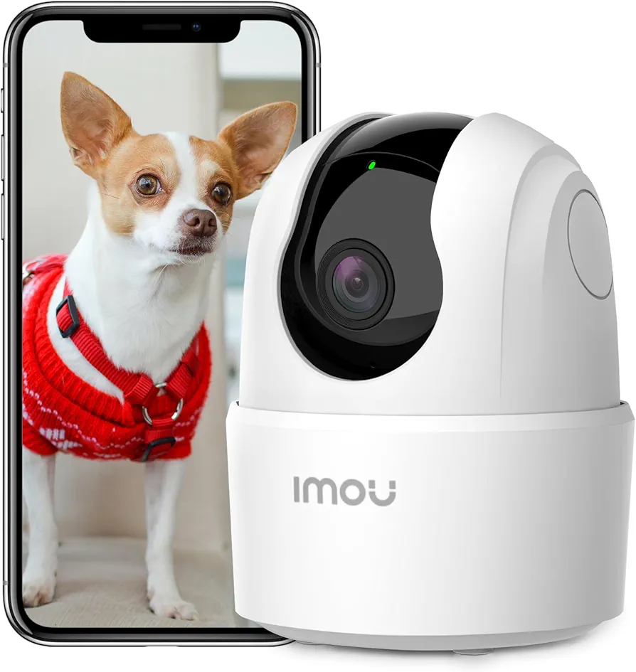 Imou 4MP Cámara Vigilancia WiFi Interior para Mascotas,360° Cámara IP WiFi con Detección de Humano, Visión Nocturna, Audio Bidireccional, Control Remoto, Modo Privacidad,Compatible con Alexa