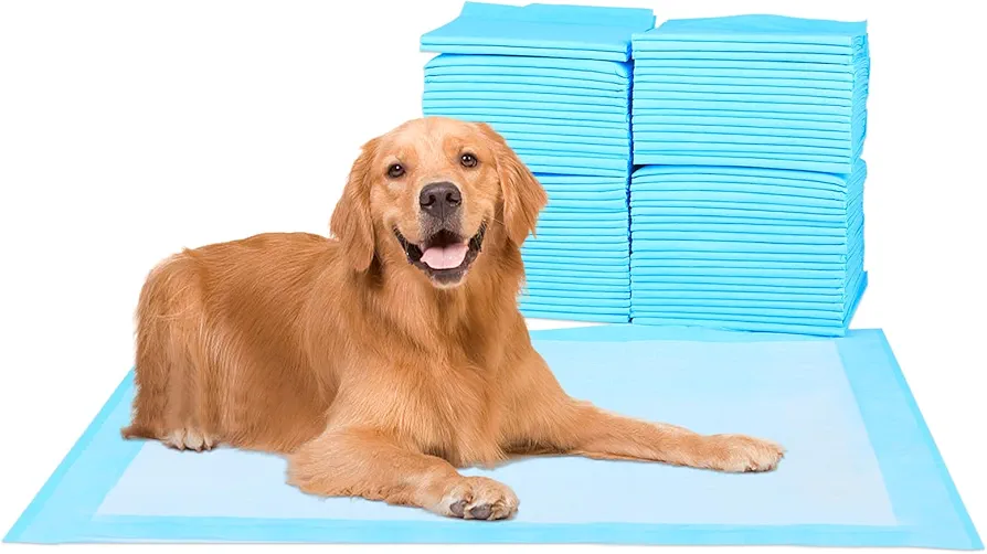 ScratchMe Almohadilla de Entrenamiento Impermeable súper Absorbente para Perros y Cachorros, Almohadilla para Mascotas, 100 Unidades, tamaño Extra pequeño, 13 x 17.7 Pulgadas, Azul