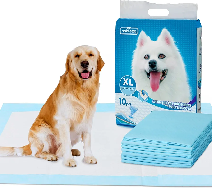 Nobleza - Empapadores Perros Alfombrilla higiénica de Entrenamiento para Perros. Ultraabsorbente 90cm*80cm