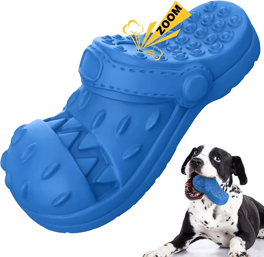 RUXAN Juguetes para Perros Indestructibles – Masticables Juguetes para Perros Grandes - Squeak Interactivo Juguetes de Caucho Natural para Medianos, Grandes Perros