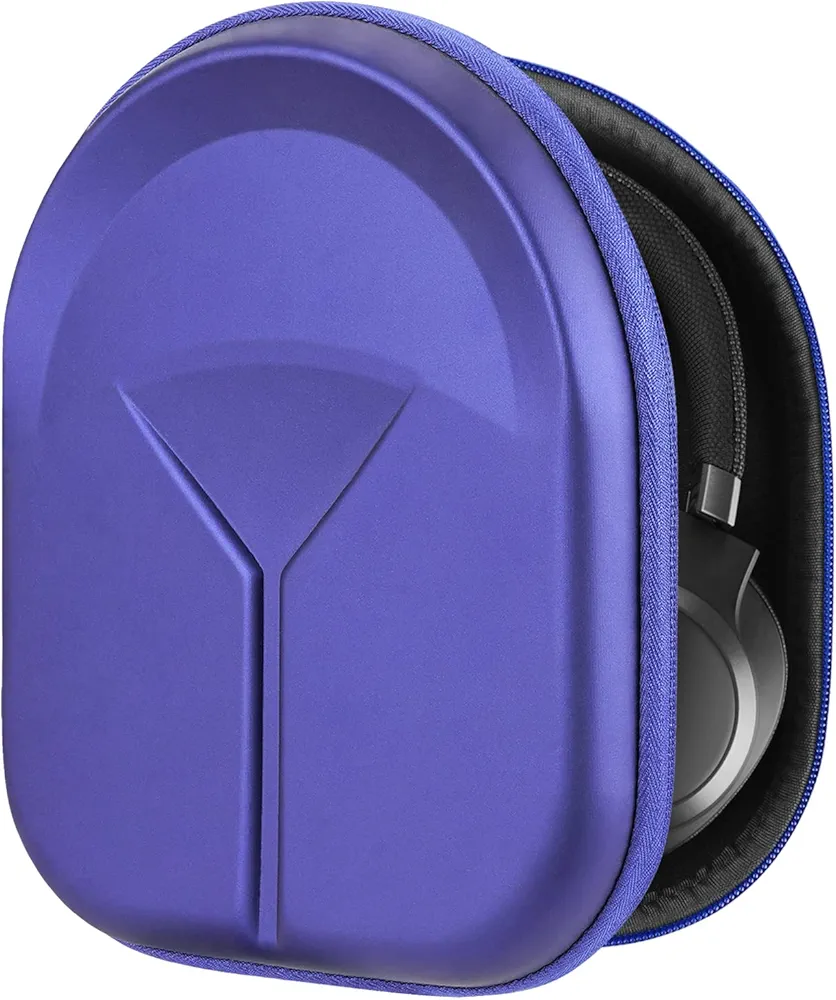 Geekria Funda para Auriculares JBL T750BTNC, Live 650BT NC, Live 500BT, JBL TUNE 750, Lifestyle E65BTNC, Estuch Rígido de transporte, Viaje Bolsa (Azul)