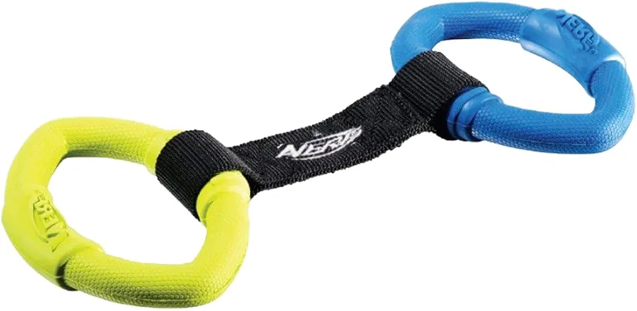 Nerf Dog Juguete para Perros con 2 Anillos, 2 Anillos, Juguete de Dibujo para Perros, Multicolor