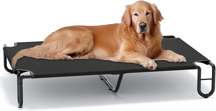 FAYDUDU Cama Elevada para Perros Grandes/Medianos/Pequeños Lavable Transpirable Cama Mascota Exterior para Verano (X-Large)